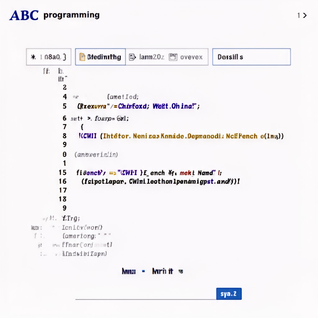 AI-generated illustration of ABC programming language