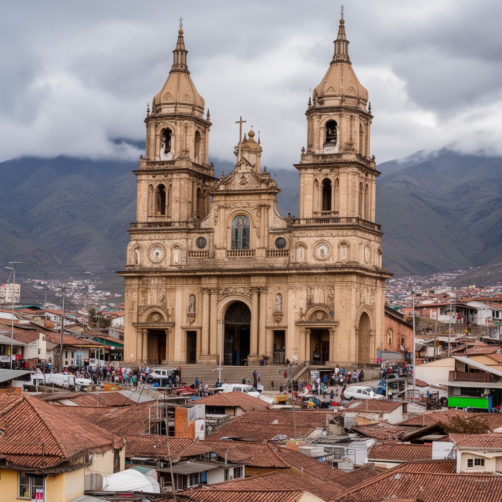 AI-generated illustration of Roman Catholic Church in Peru