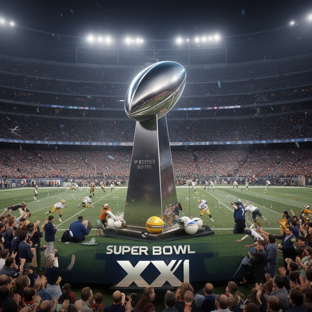 AI-generated illustration of Super Bowl XXXII
