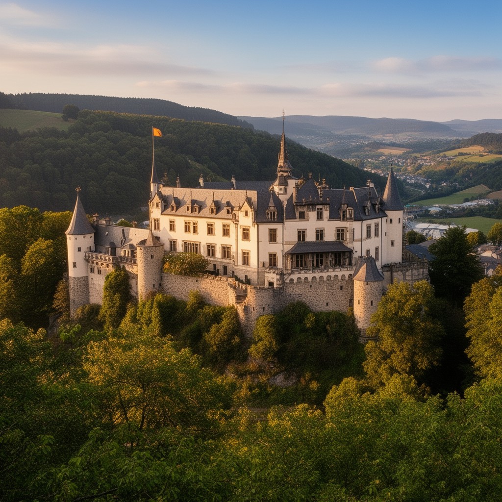 AI-generated illustration of Berg Castle