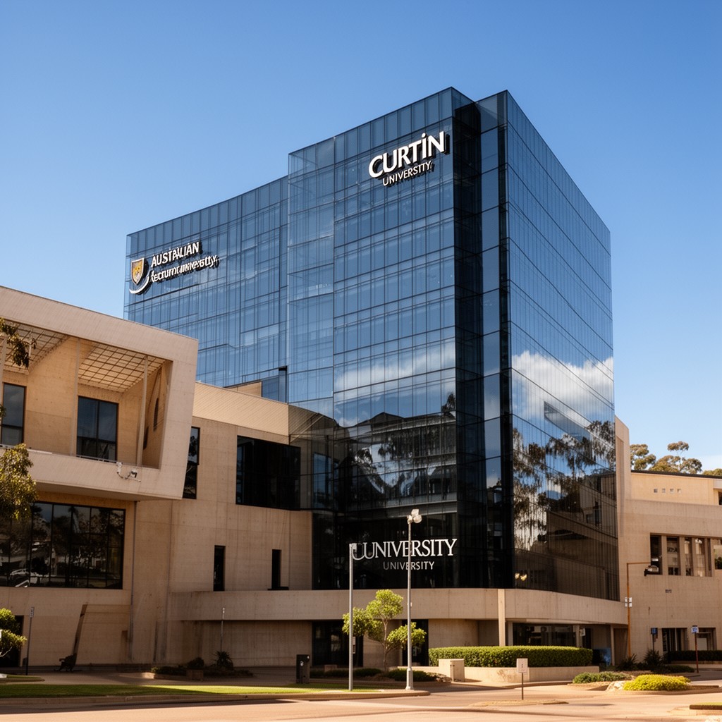 AI-generated illustration of Curtin University