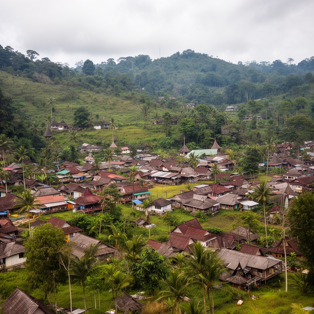 AI-generated illustration of West Sumatra