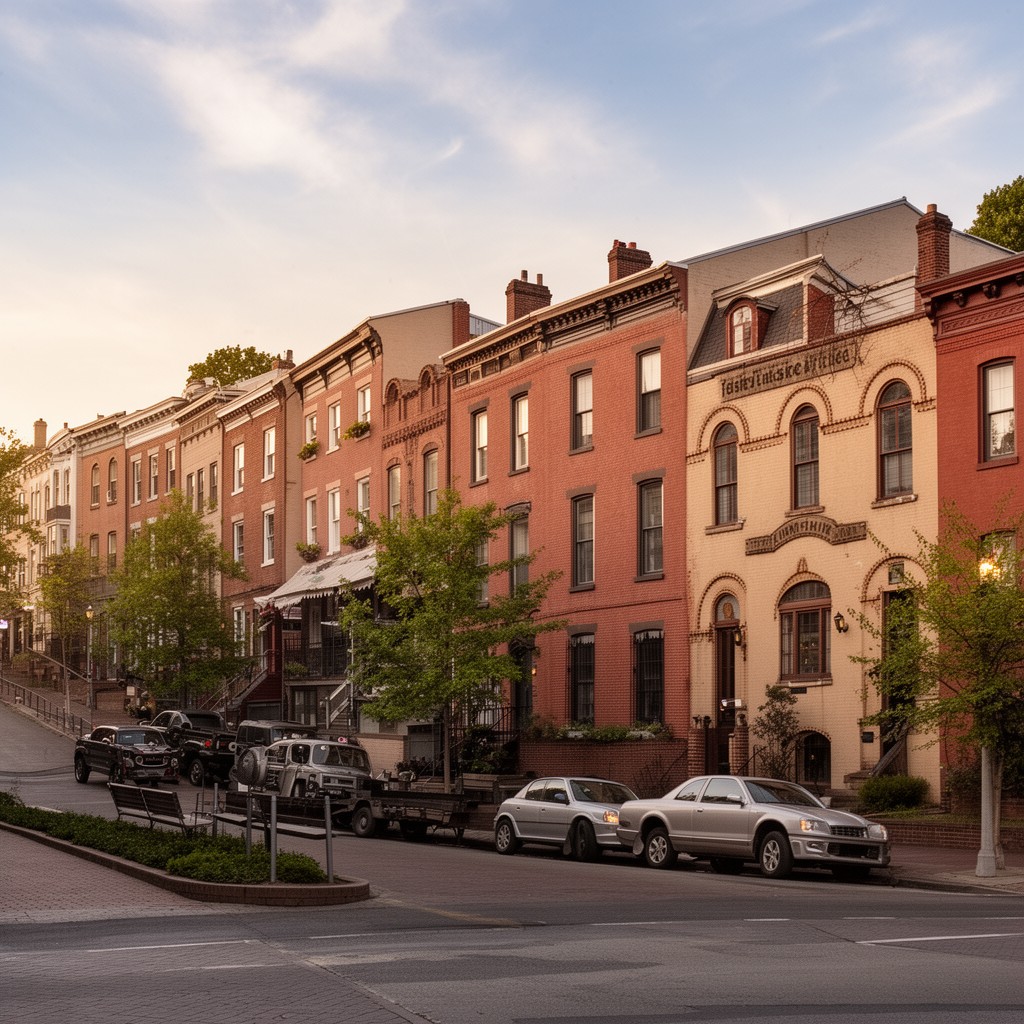 AI-generated illustration of East End Historic District