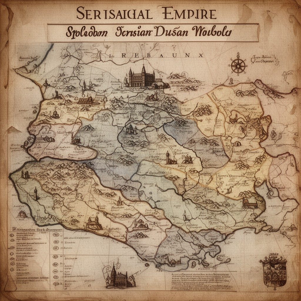 AI-generated illustration of Serbian Empire