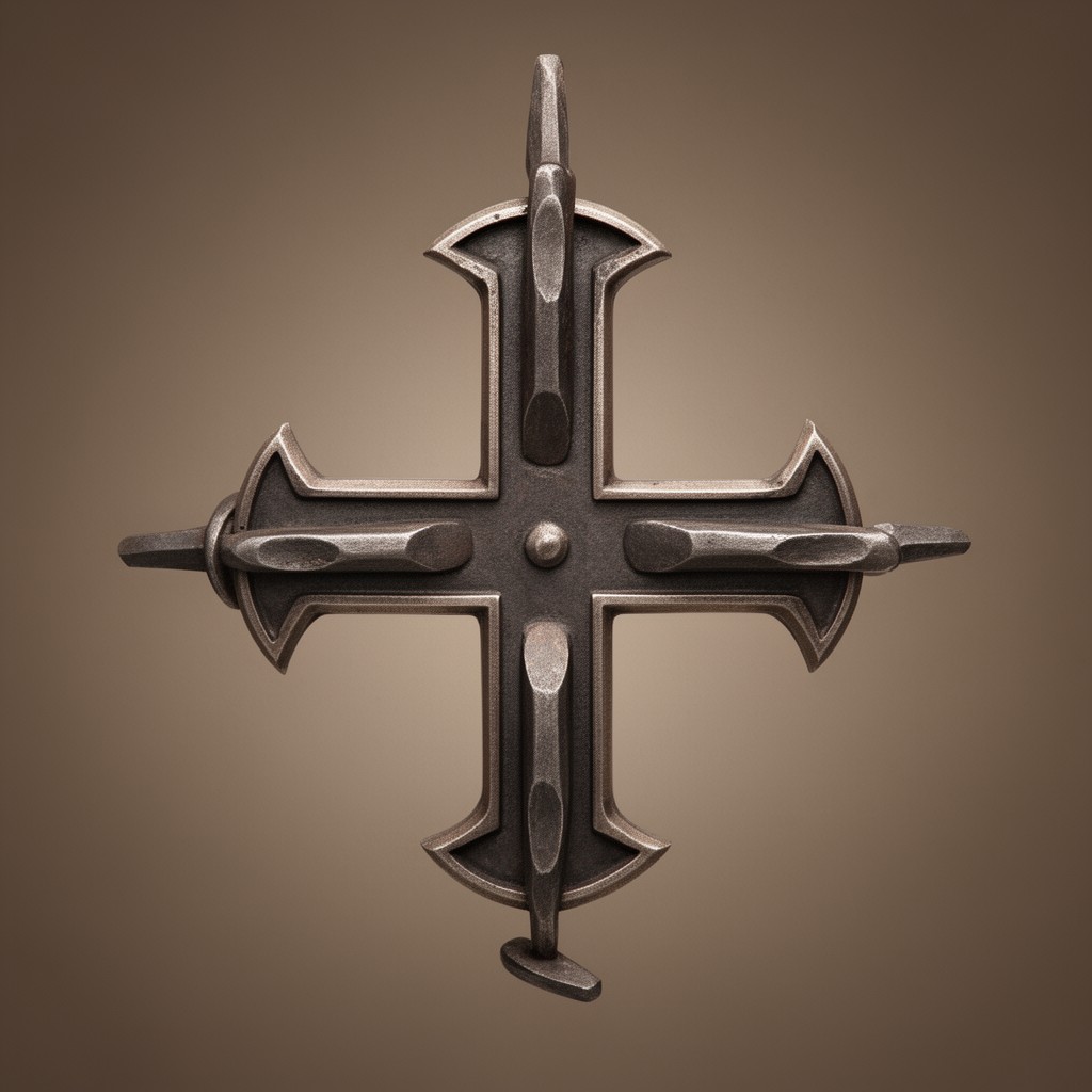 AI-generated illustration of Serbian cross