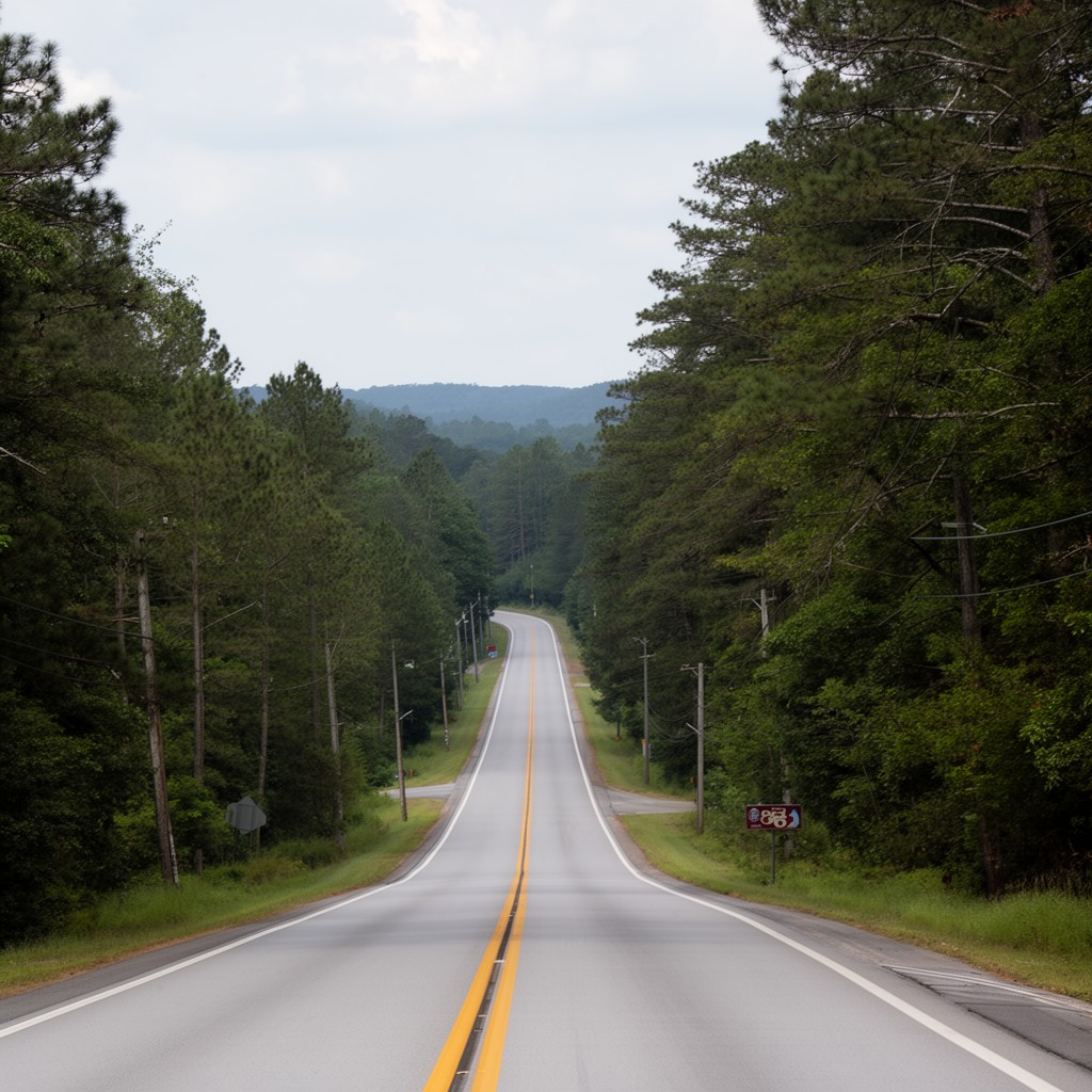 AI-generated illustration of Georgia State Route 85