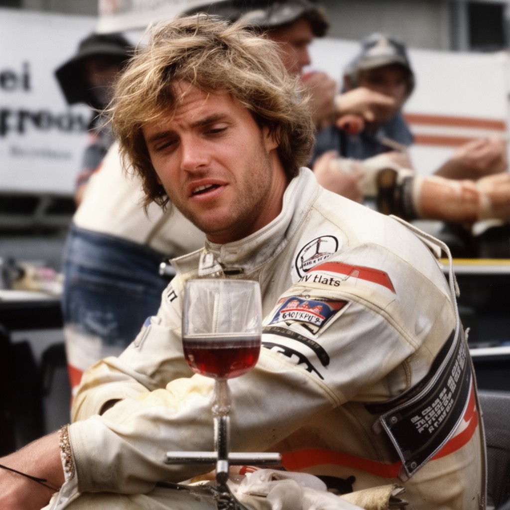 AI-generated illustration of James Hunt