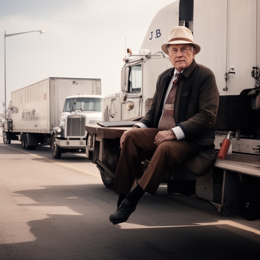 AI-generated illustration of J. B. Hunt