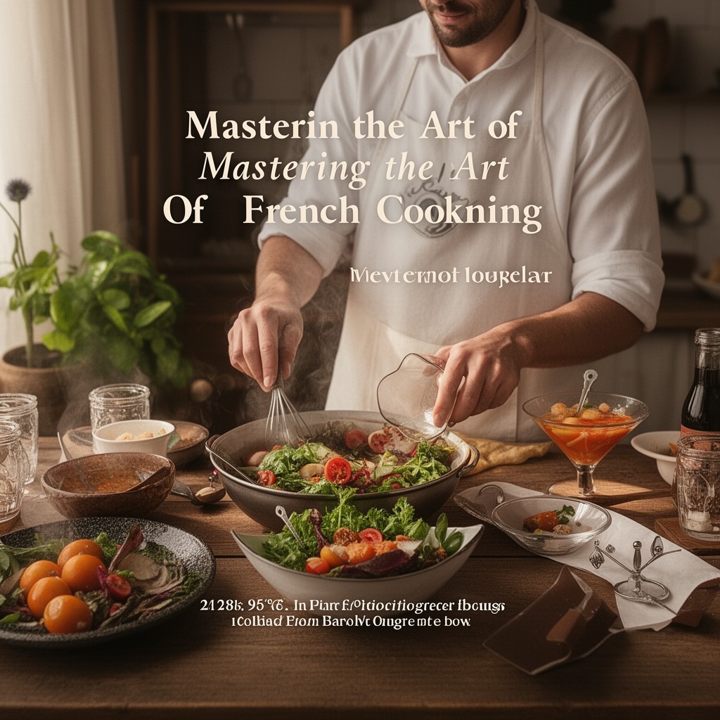 AI-generated illustration of Mastering the Art of French Cooking