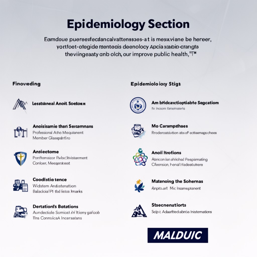 AI-generated illustration of Epidemiology Section