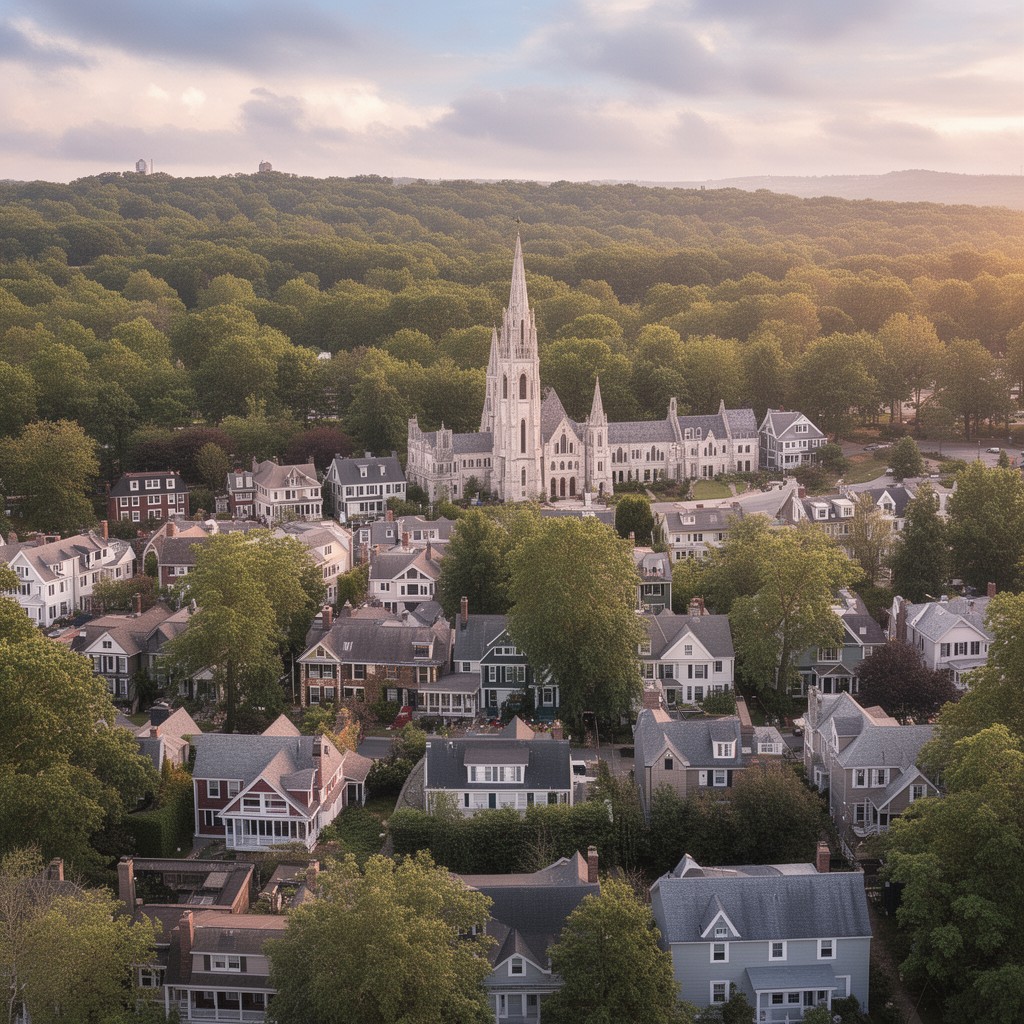 AI-generated illustration of Lower Merion Township