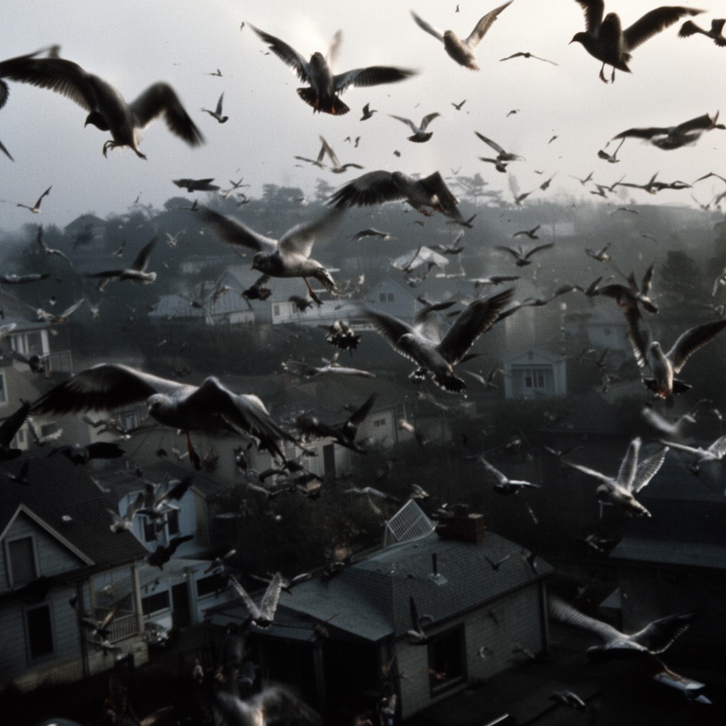 AI-generated illustration of The Birds