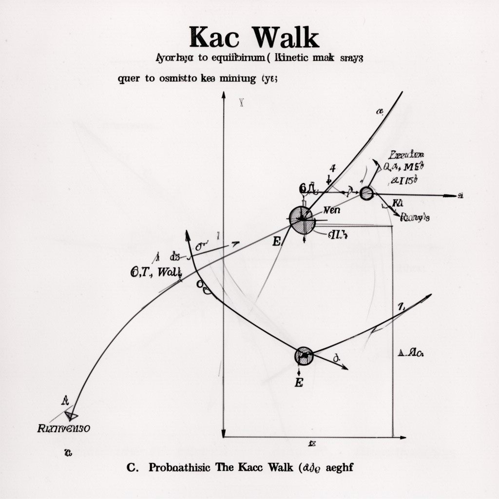 AI-generated illustration of Kac walk