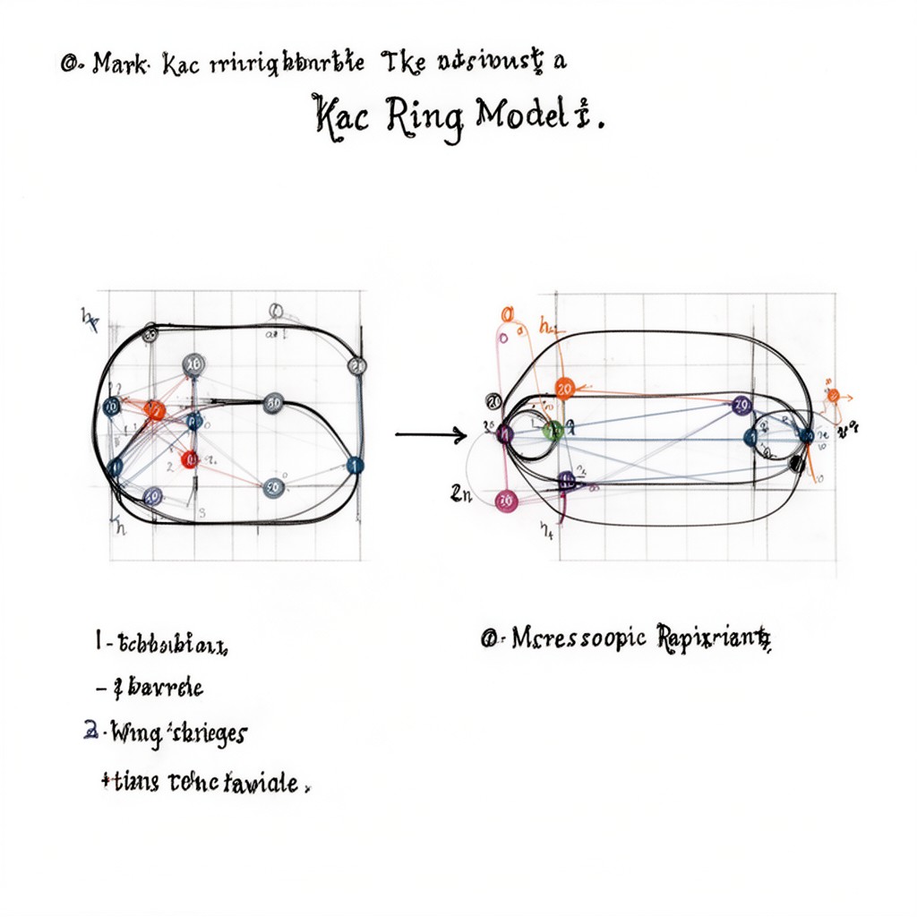 AI-generated illustration of Kac ring model
