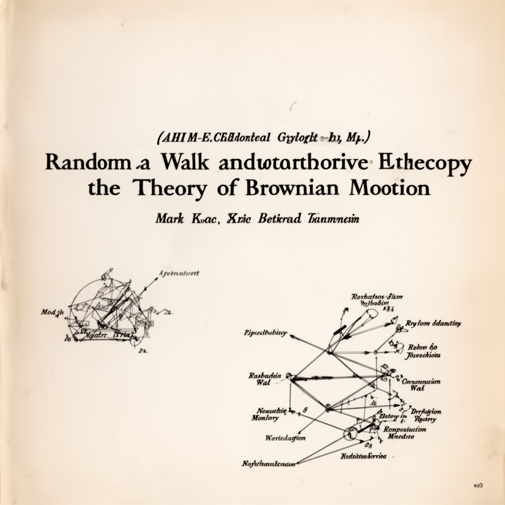 AI-generated illustration of Random Walk and the Theory of Brownian Motion