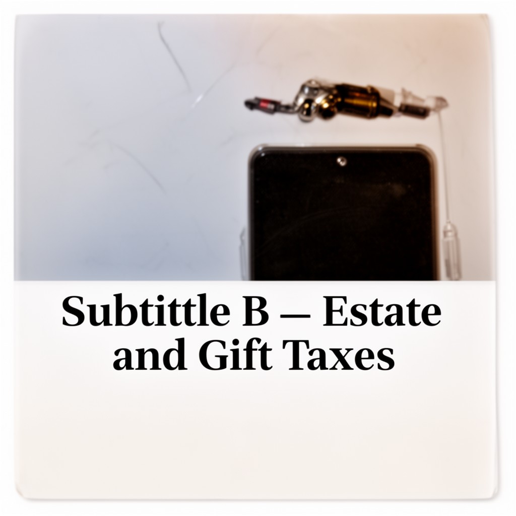 AI-generated illustration of Subtitle B – Estate and Gift Taxes