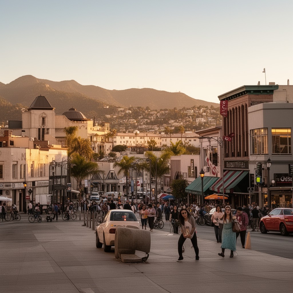 AI-generated illustration of Fullerton, California, United States
