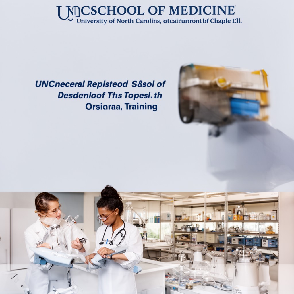 AI-generated illustration of UNC School of Medicine