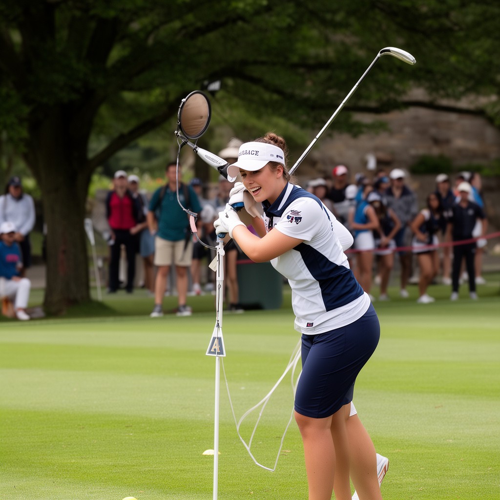 AI-generated illustration of Ivy League women's golf