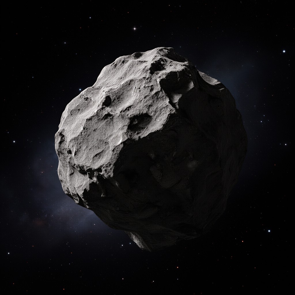 AI-generated illustration of asteroid 944 Hidalgo