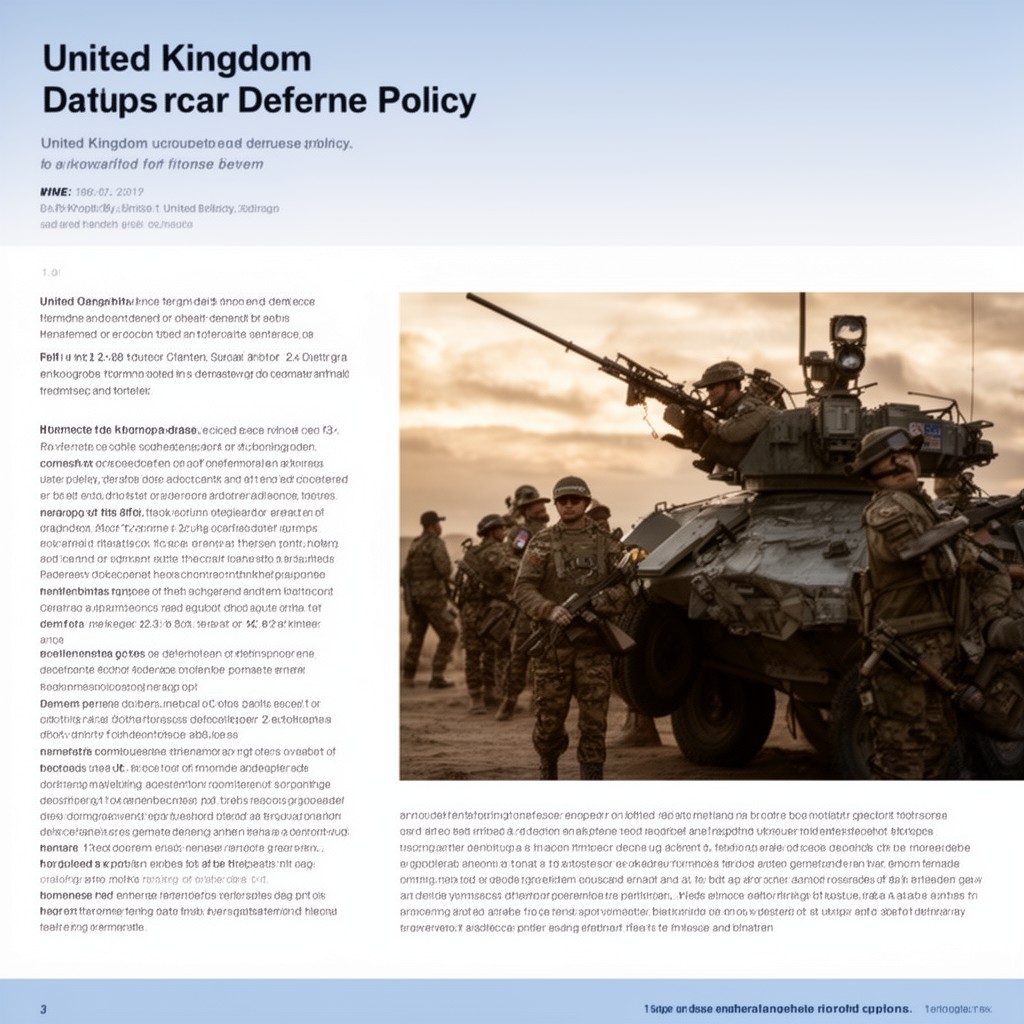 AI-generated illustration of United Kingdom defence policy