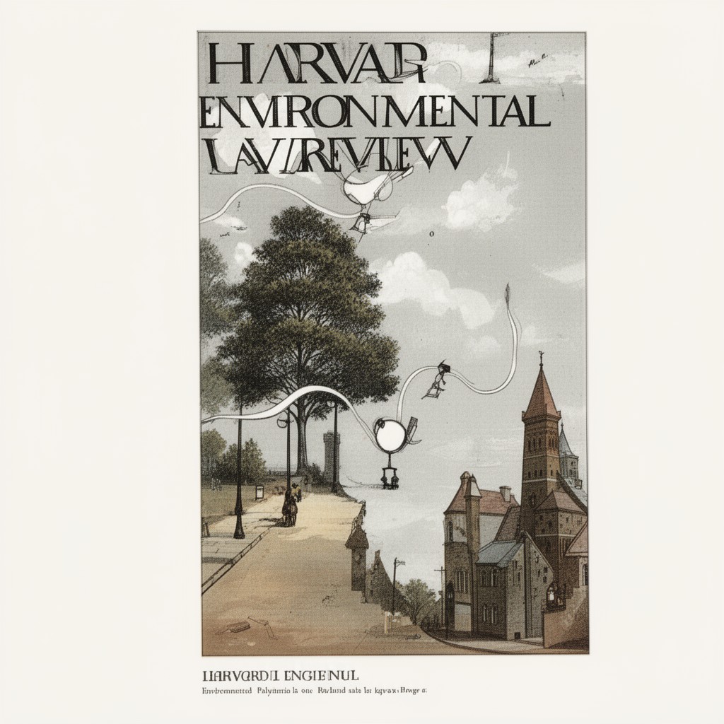 AI-generated illustration of Harvard Environmental Law Review