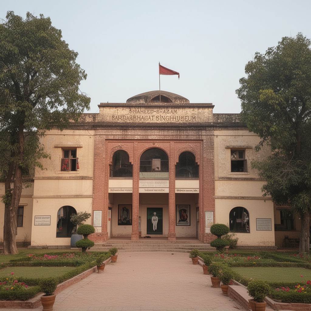 AI-generated illustration of Shaheed-e-Azam Sardar Bhagat Singh Museum, Khatkar Kalan