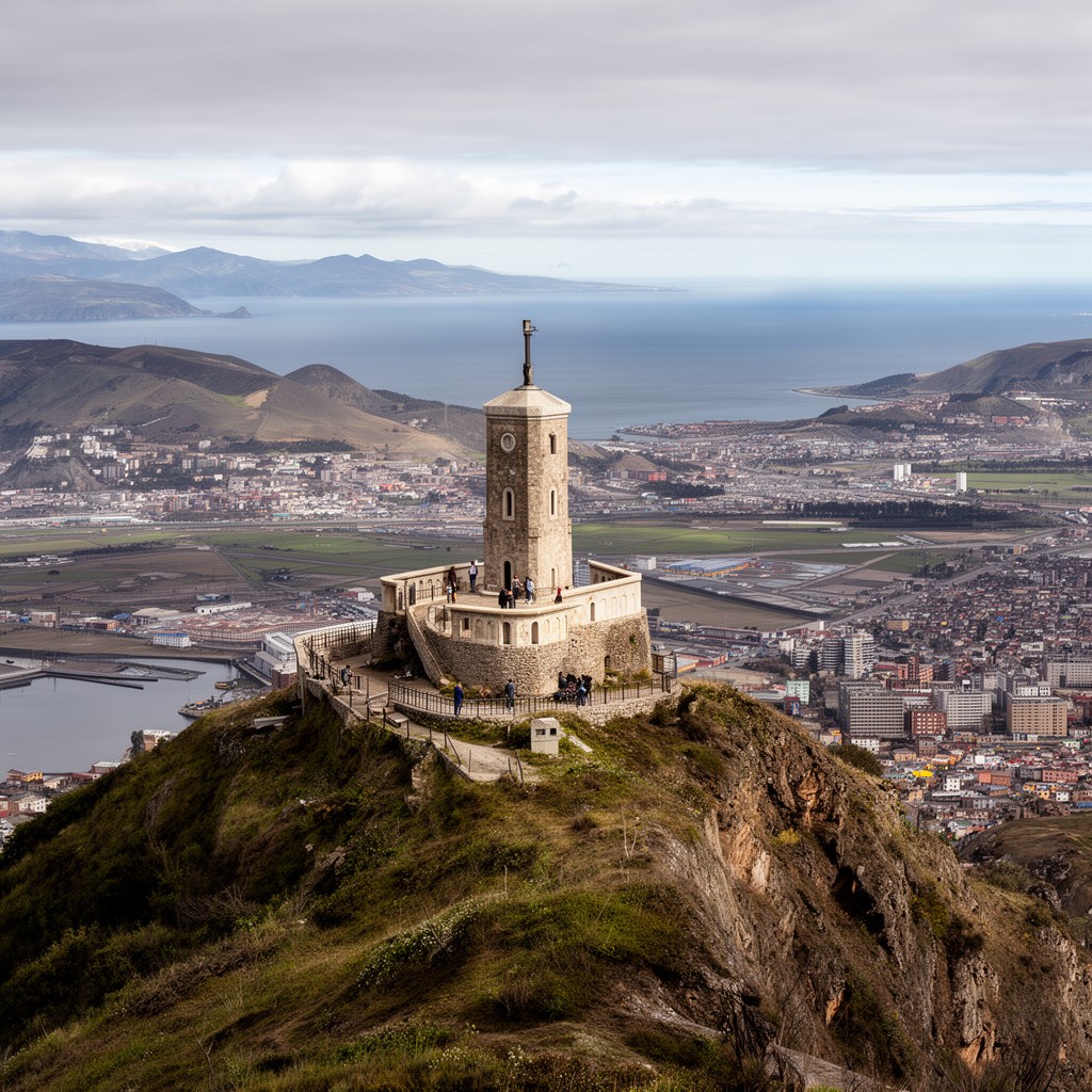 AI-generated illustration of Cerro de la Cruz viewpoint