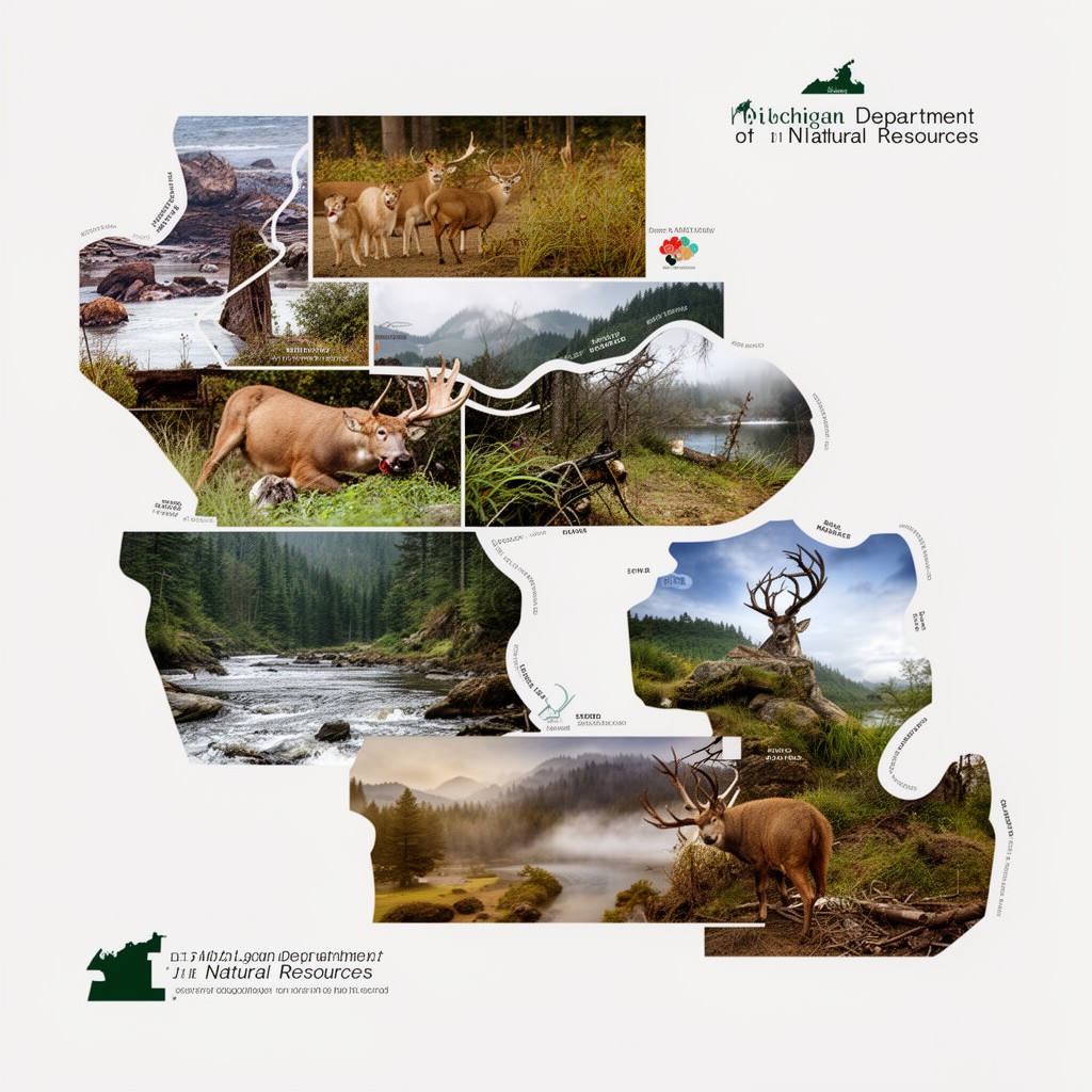 AI-generated illustration of Michigan Department of Natural Resources
