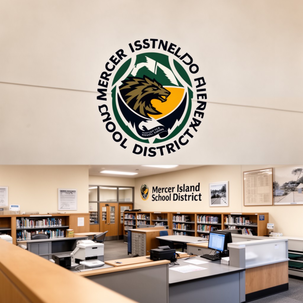 AI-generated illustration of Mercer Island School District
