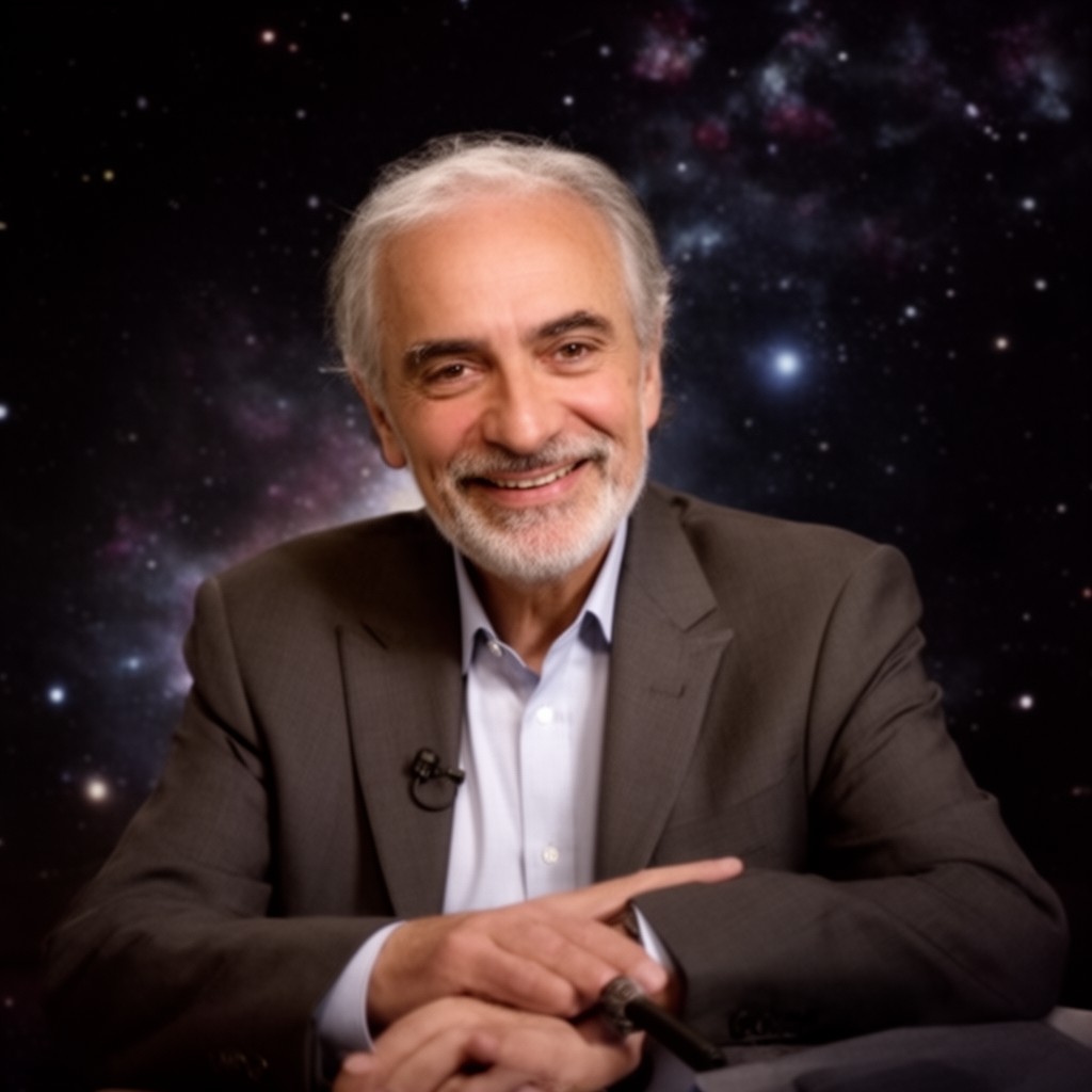 AI-generated illustration of Carl Sagan