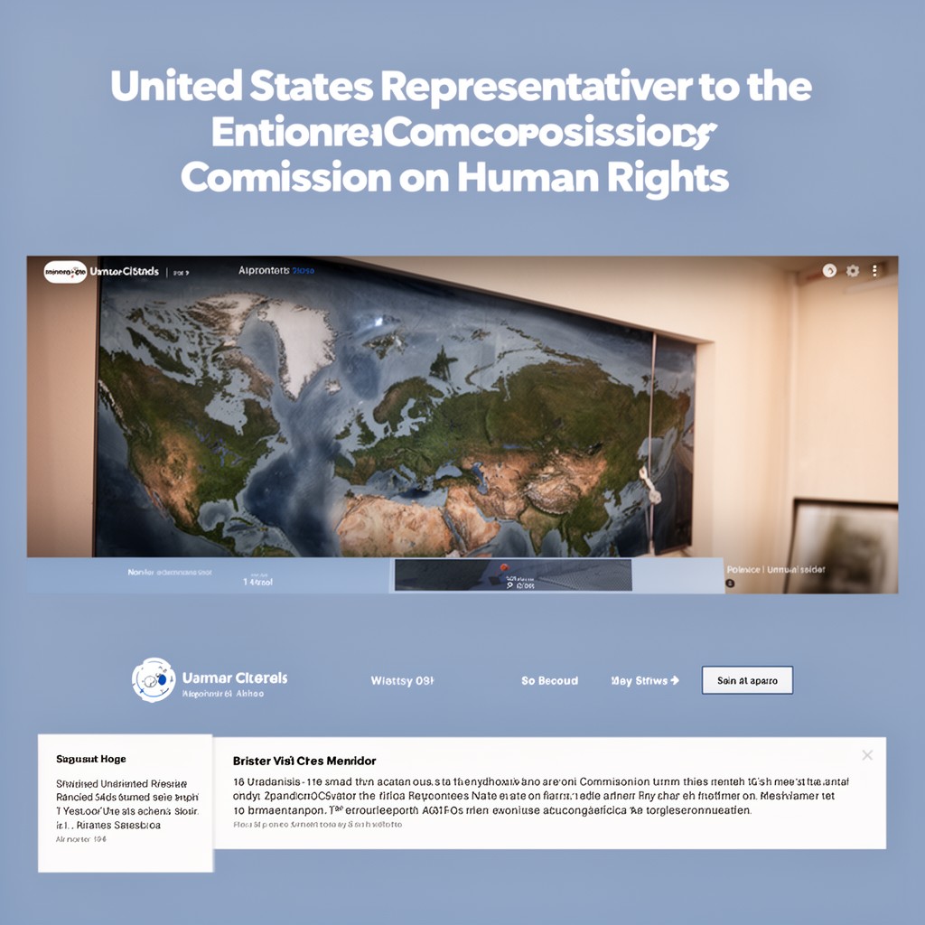 AI-generated illustration of United States Representative to the United Nations Commission on Human Rights