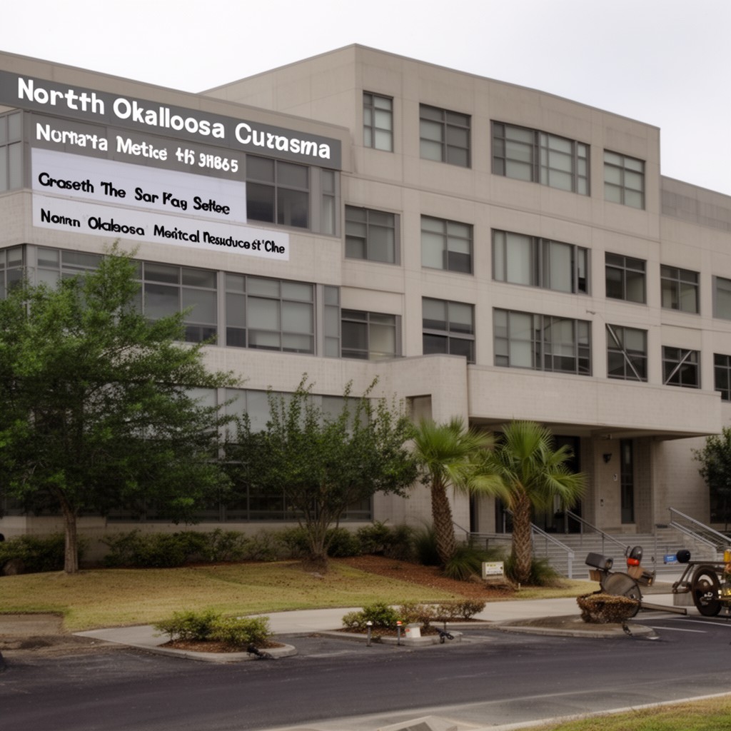 AI-generated illustration of North Okaloosa Medical Center