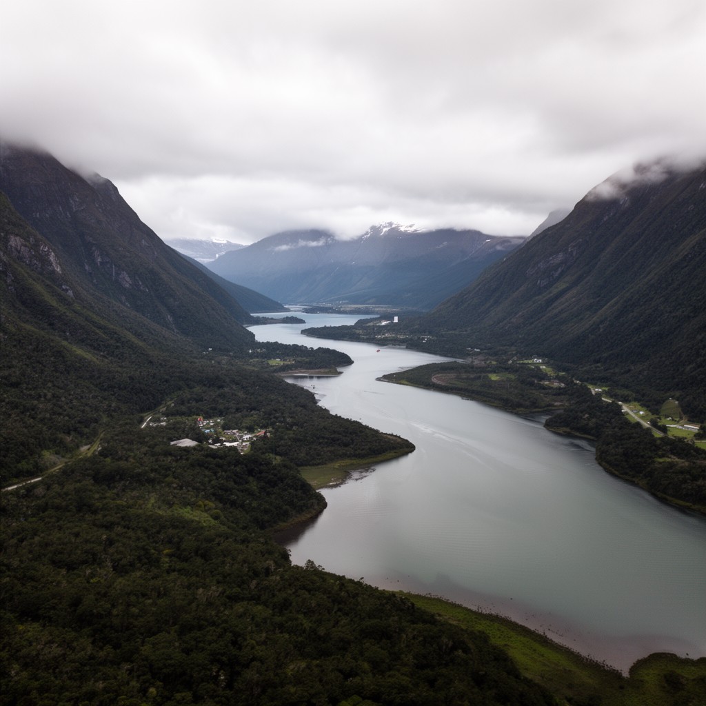 AI-generated illustration of Strait of Magellan