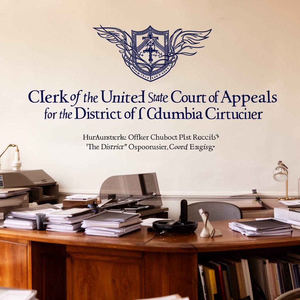 AI-generated illustration of Clerk of the United States Court of Appeals for the District of Columbia Circuit