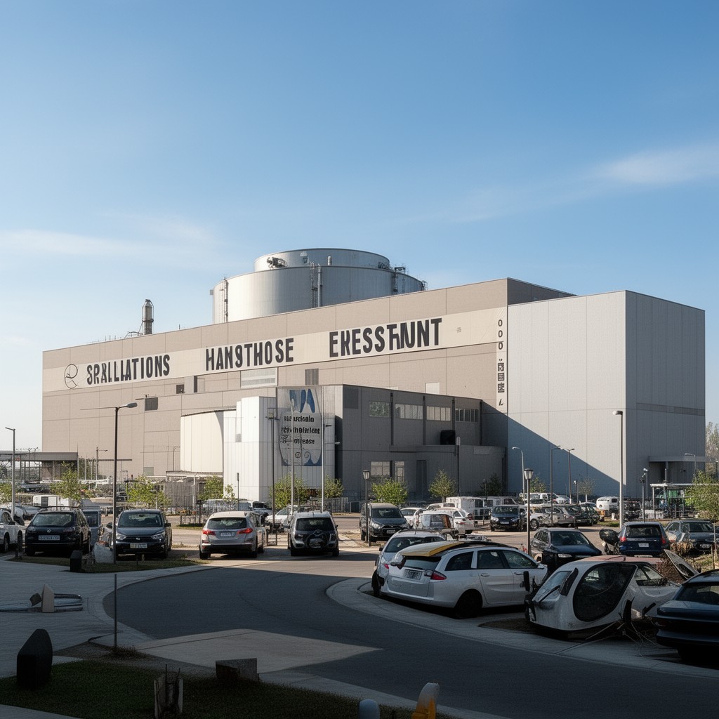 AI-generated illustration of Spallation Neutron Source