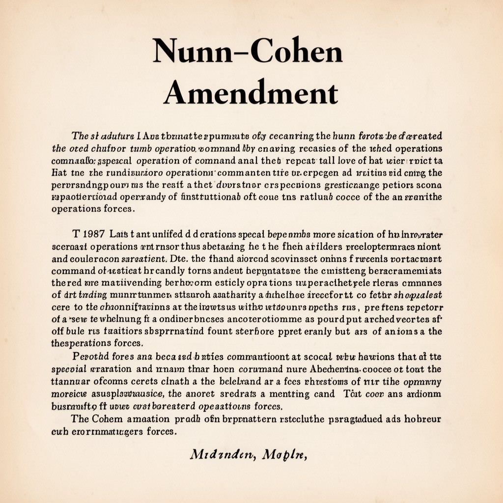 AI-generated illustration of Nunn–Cohen Amendment