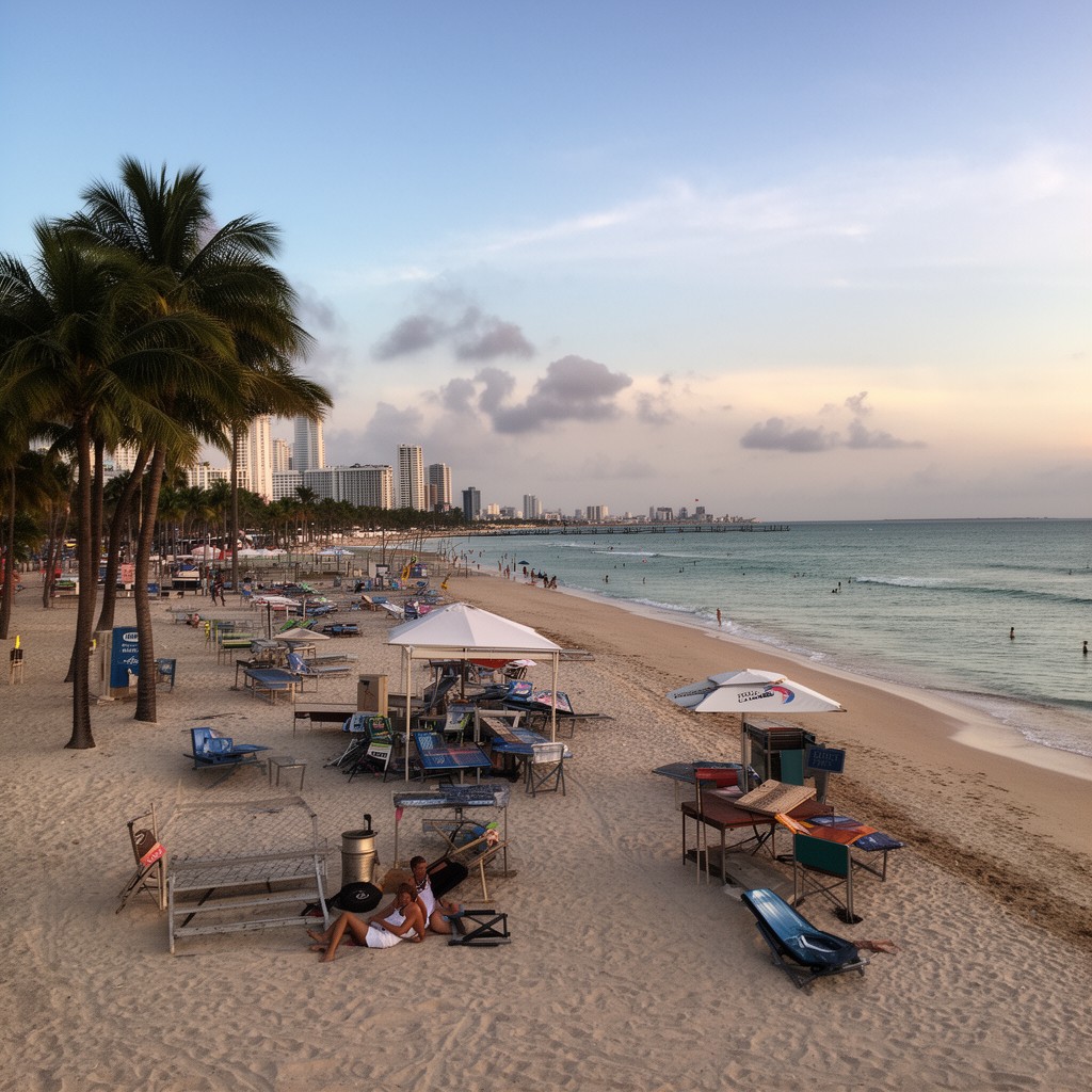 AI-generated illustration of Miami Beach