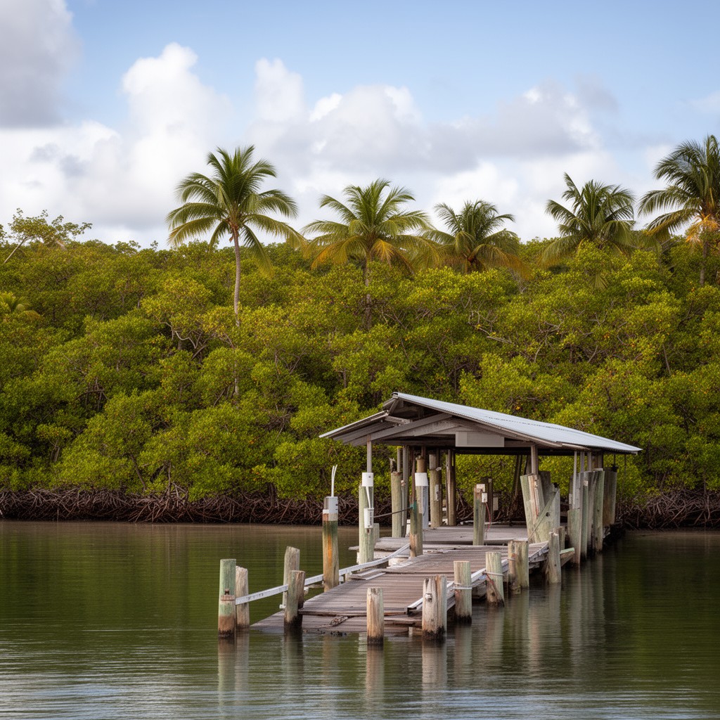 AI-generated illustration of Biscayne National Park