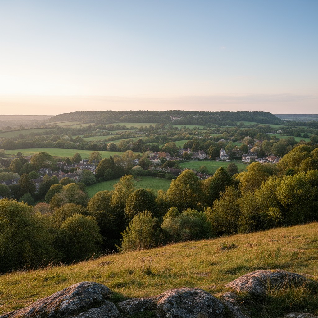 AI-generated illustration of Alderley Edge