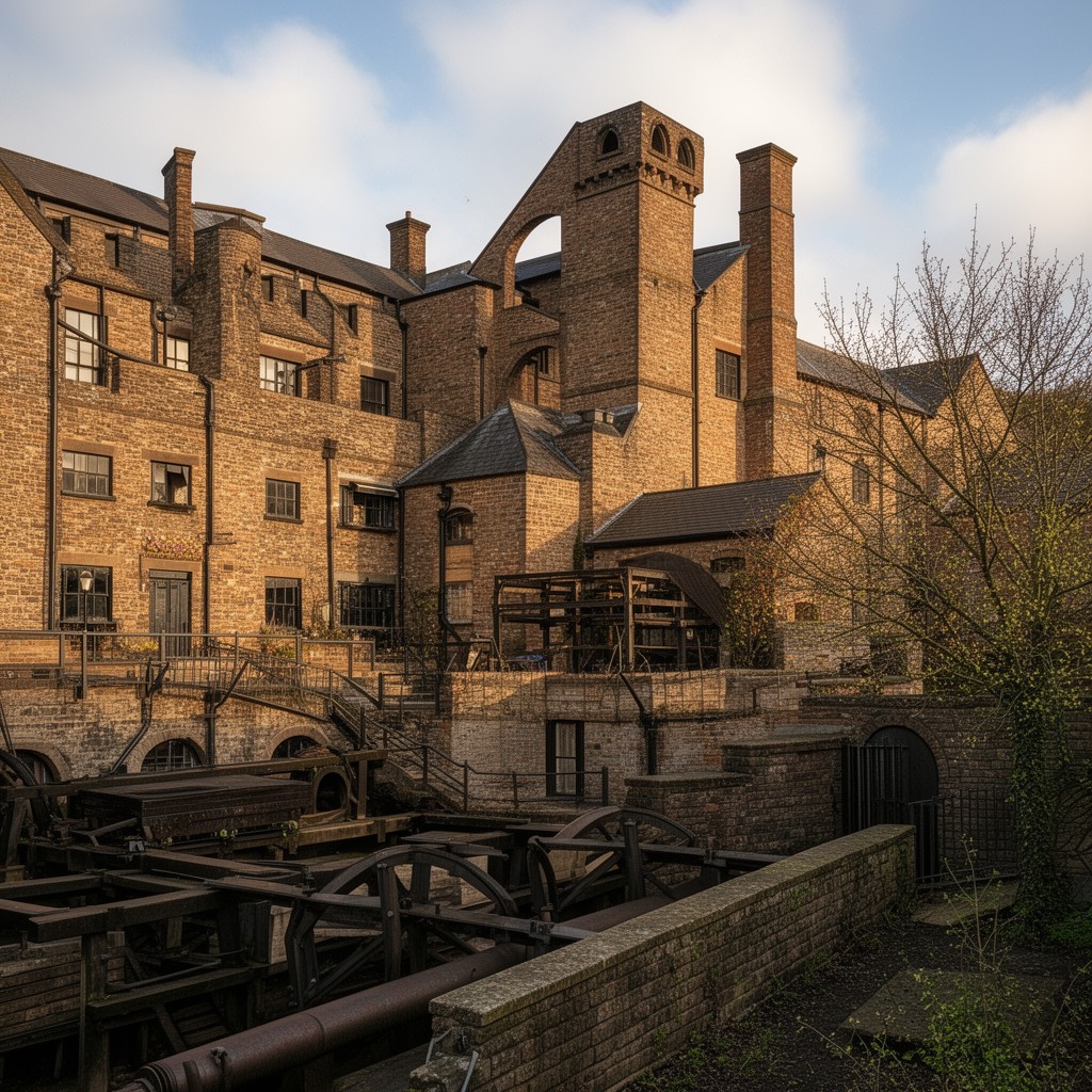AI-generated illustration of Quarry Bank Mill