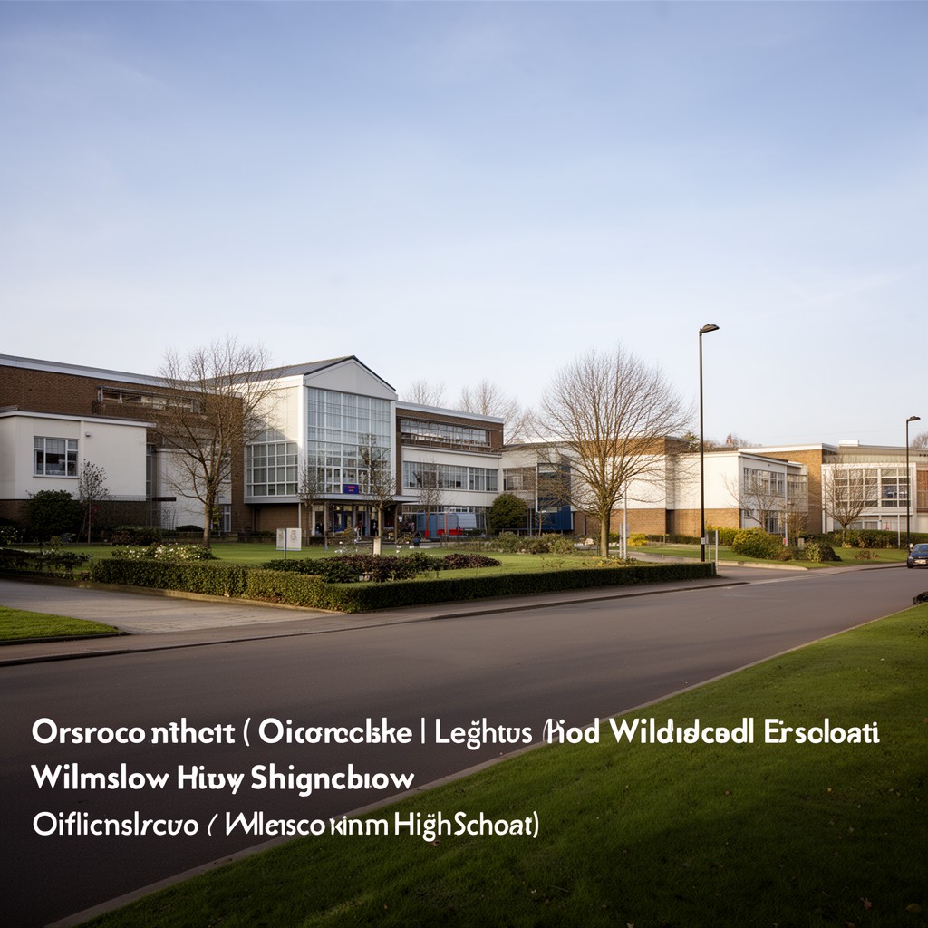 AI-generated illustration of Wilmslow High School