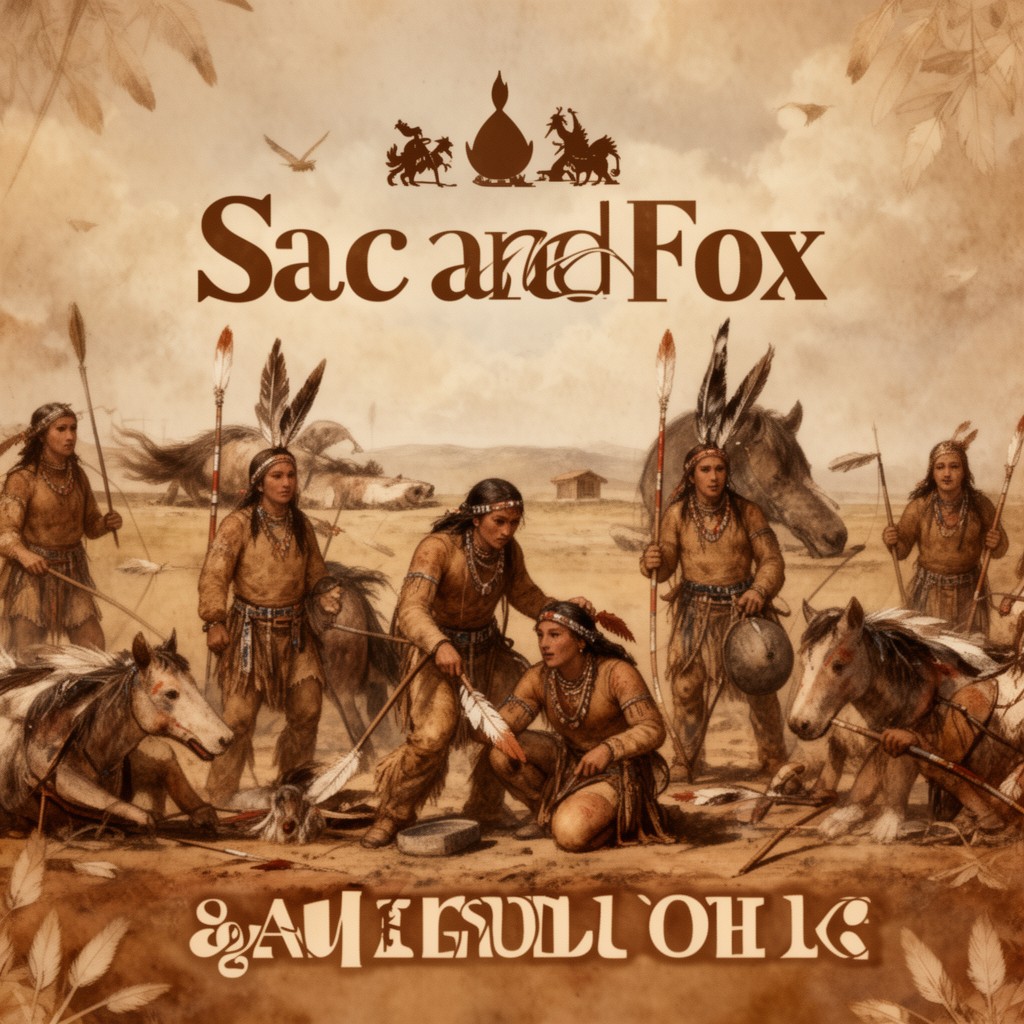 AI-generated illustration of Sac and Fox