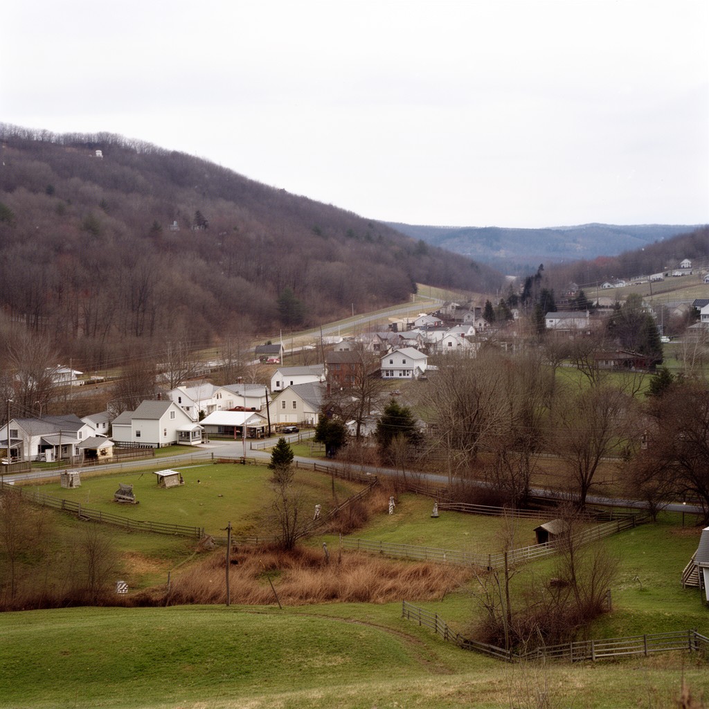 AI-generated illustration of Cove Gap, Pennsylvania