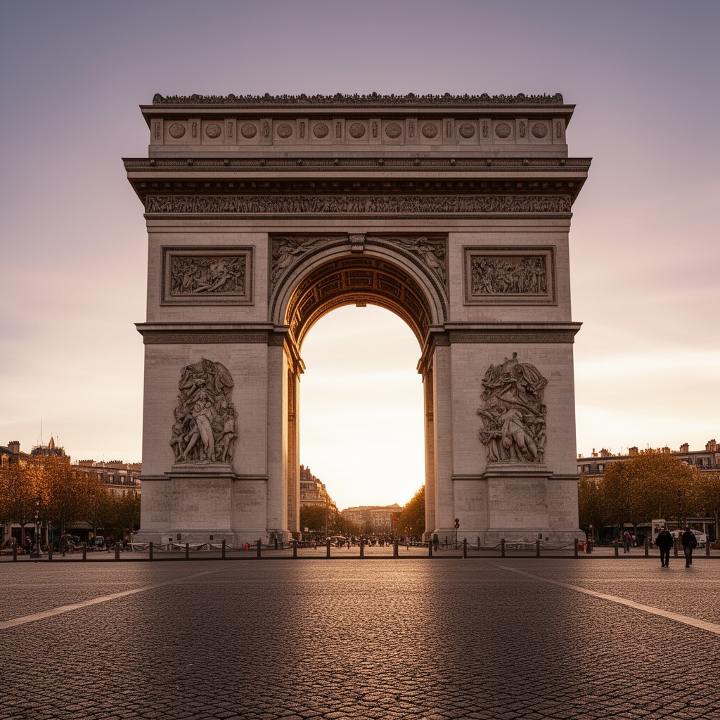 AI-generated illustration of Arc de Triomphe