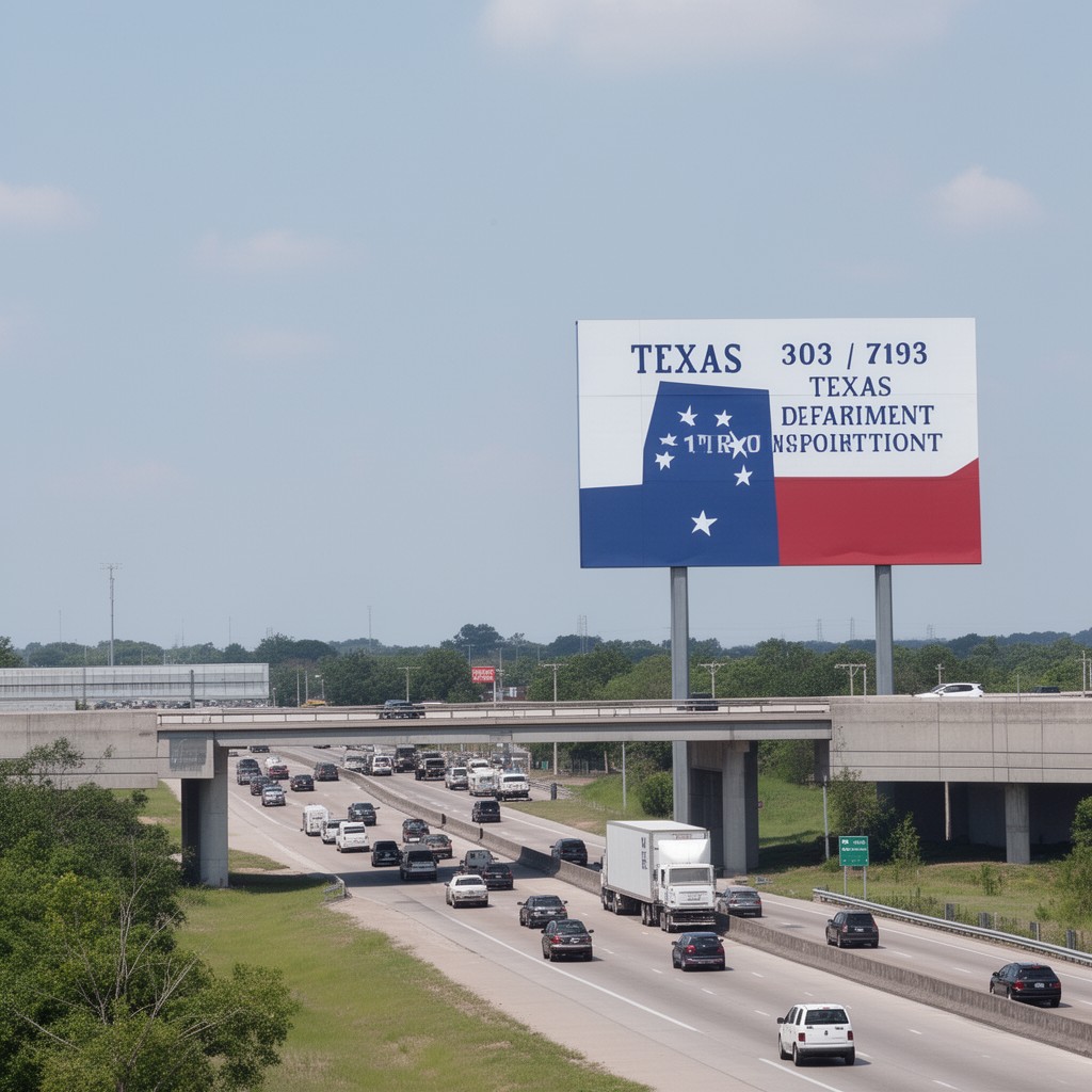 AI-generated illustration of Texas Department of Transportation