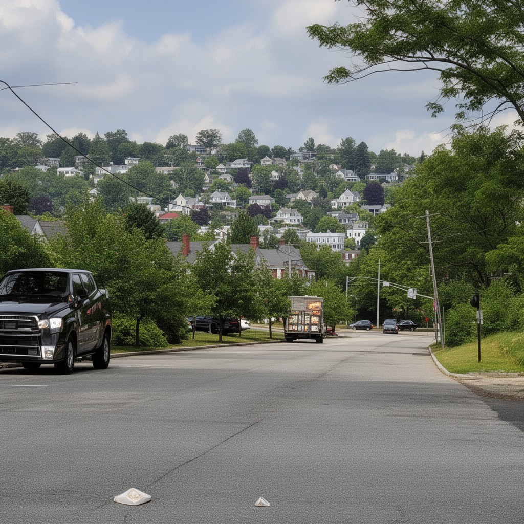 AI-generated illustration of Belmont, Massachusetts
