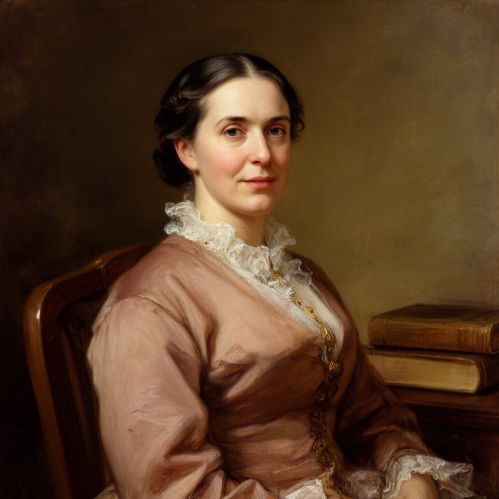 AI-generated illustration of Maria White Lowell