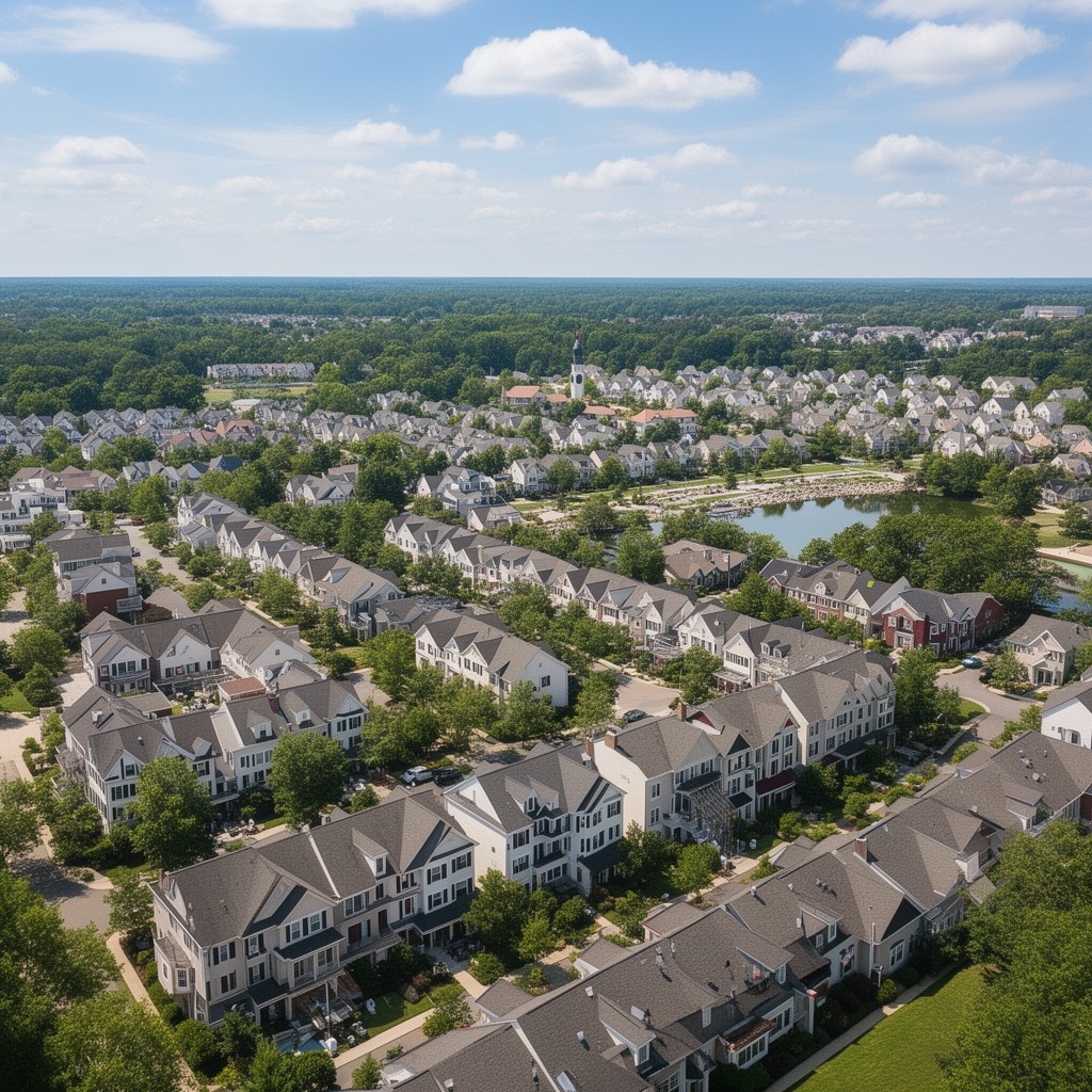 AI-generated illustration of Kingstowne, Virginia