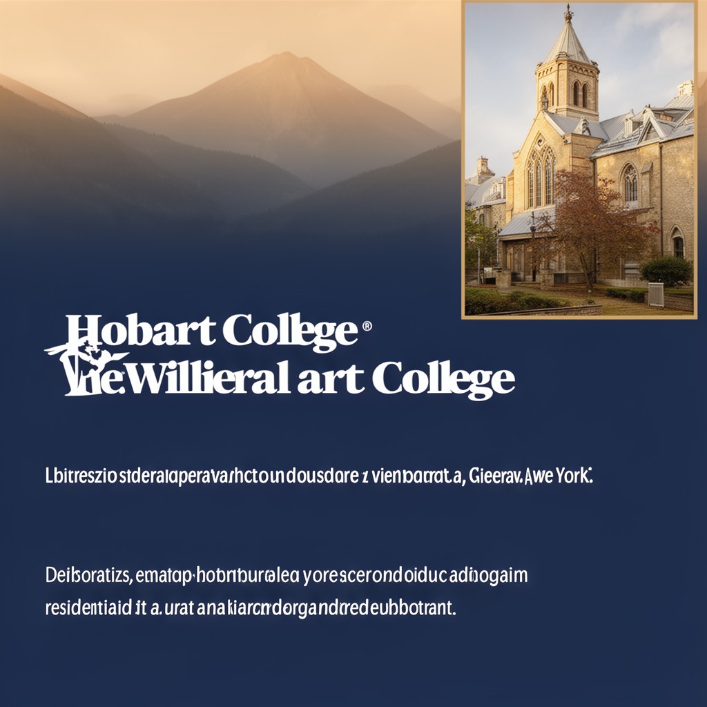 AI-generated illustration of Hobart College